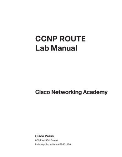 CCNP Route Lab Manual