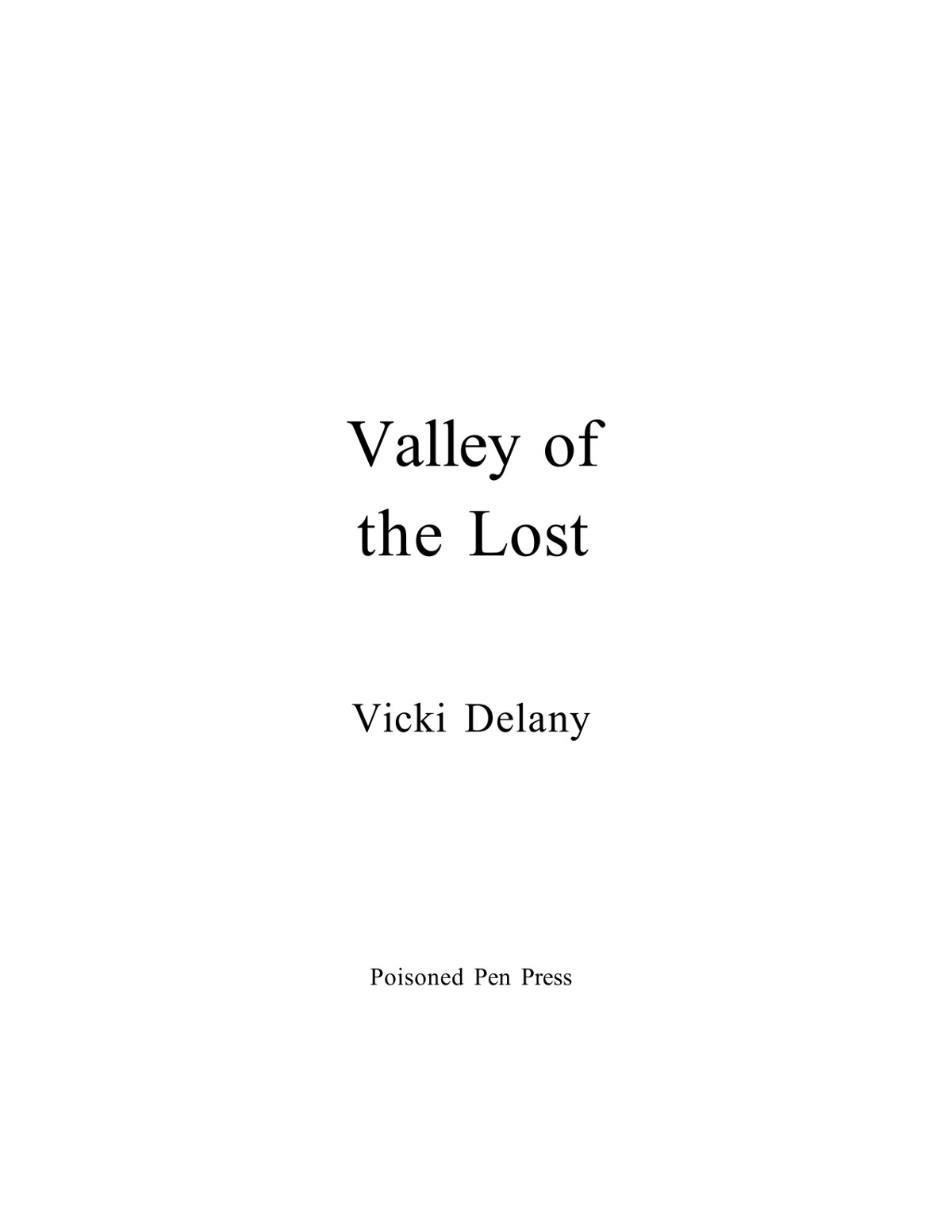 Valley of the Lost