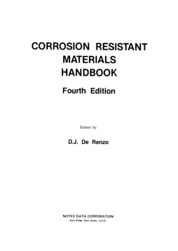 Corrosion resistant materials handbook