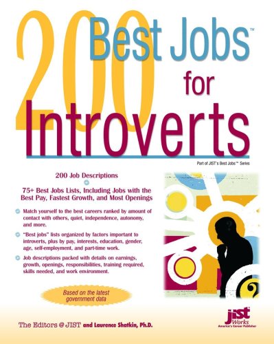 200 Best Jobs for Introverts. Best Jobs Series.