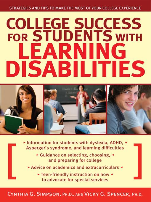 College Success for Students With Learning Disabilities