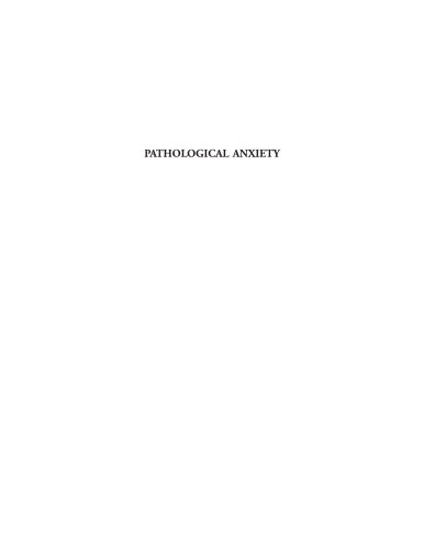 Pathological Anxiety