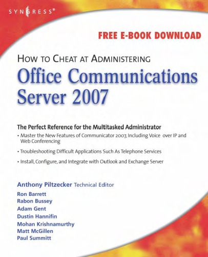 How to Cheat at Administering Office Communications Server 2007