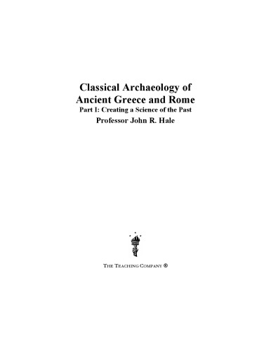 Classical archaeology of ancient Greece and Rome