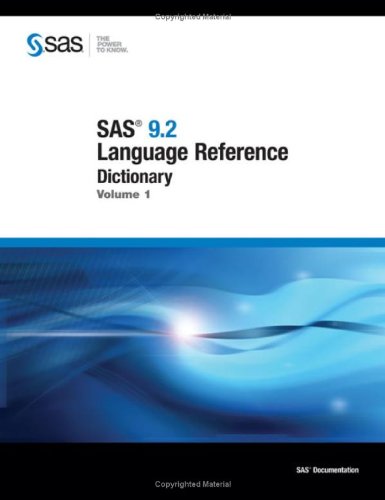 Sas 9.2 Language Reference Dictionary