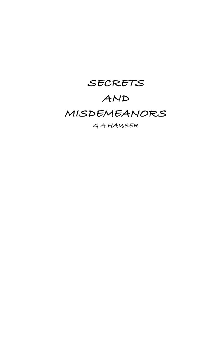 Secrets and Misdemeanors