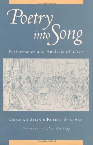 Poetry into song performance and analysis of lieder