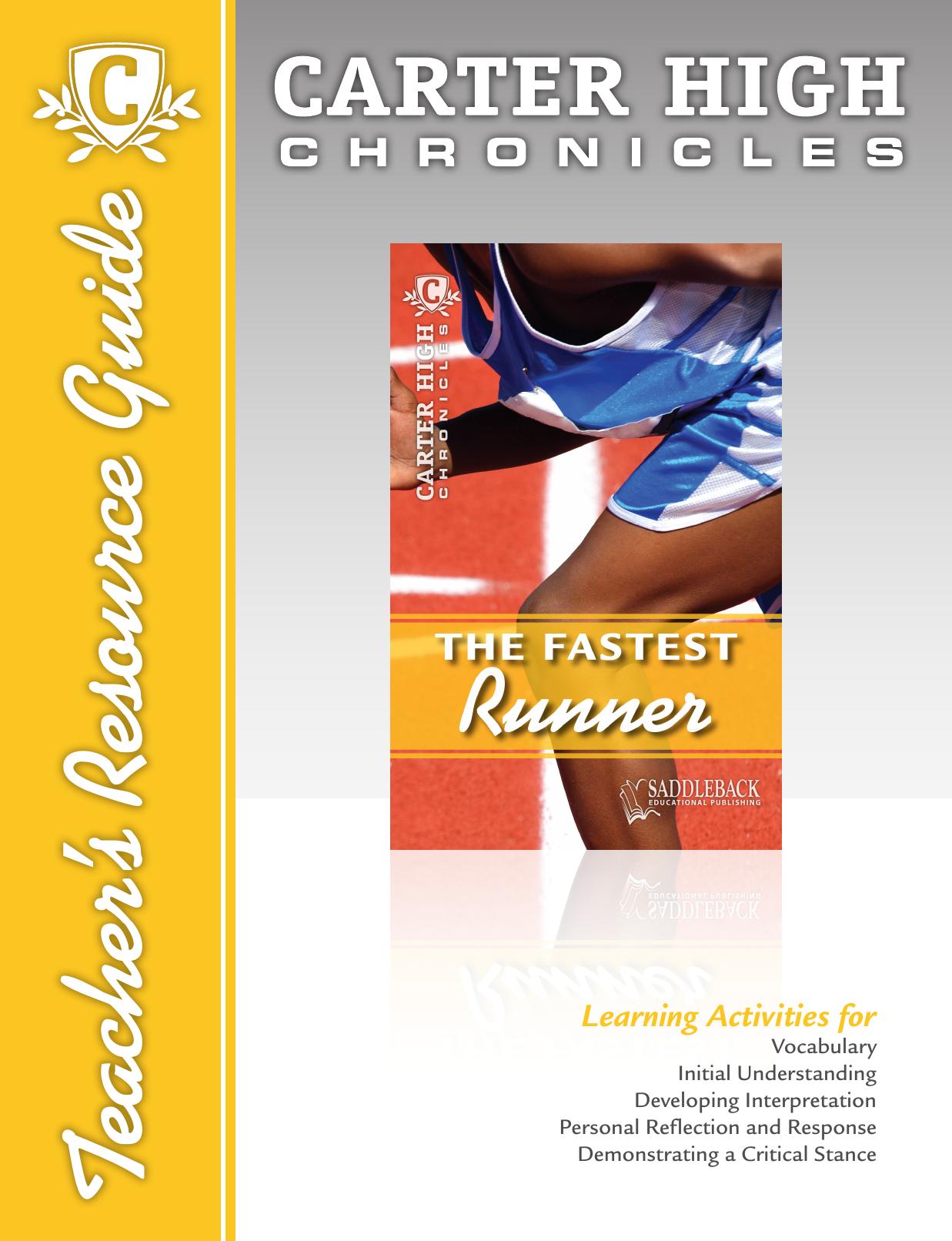 The Fastest Runner Teacher's Resource Guide CD