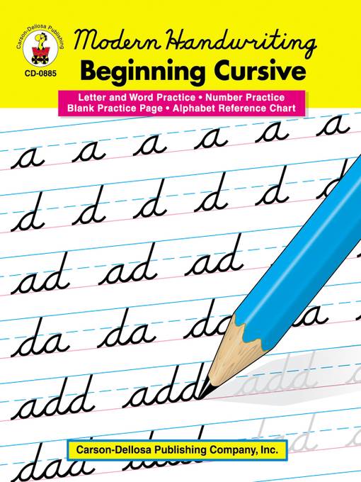 Modern Handwriting Beginning Cursive Practice, Grades 1 - 3