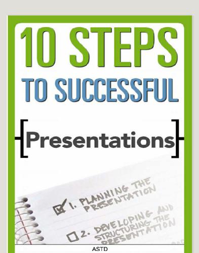 10 Steps to Successful Presentations