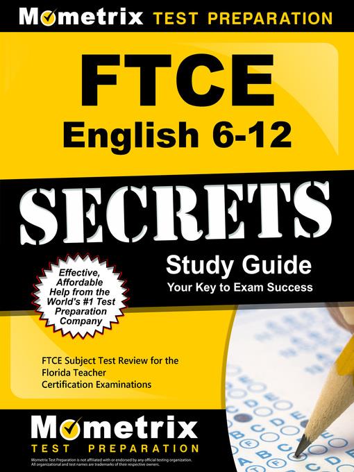 FTCE English 6-12 Secrets Study Guide