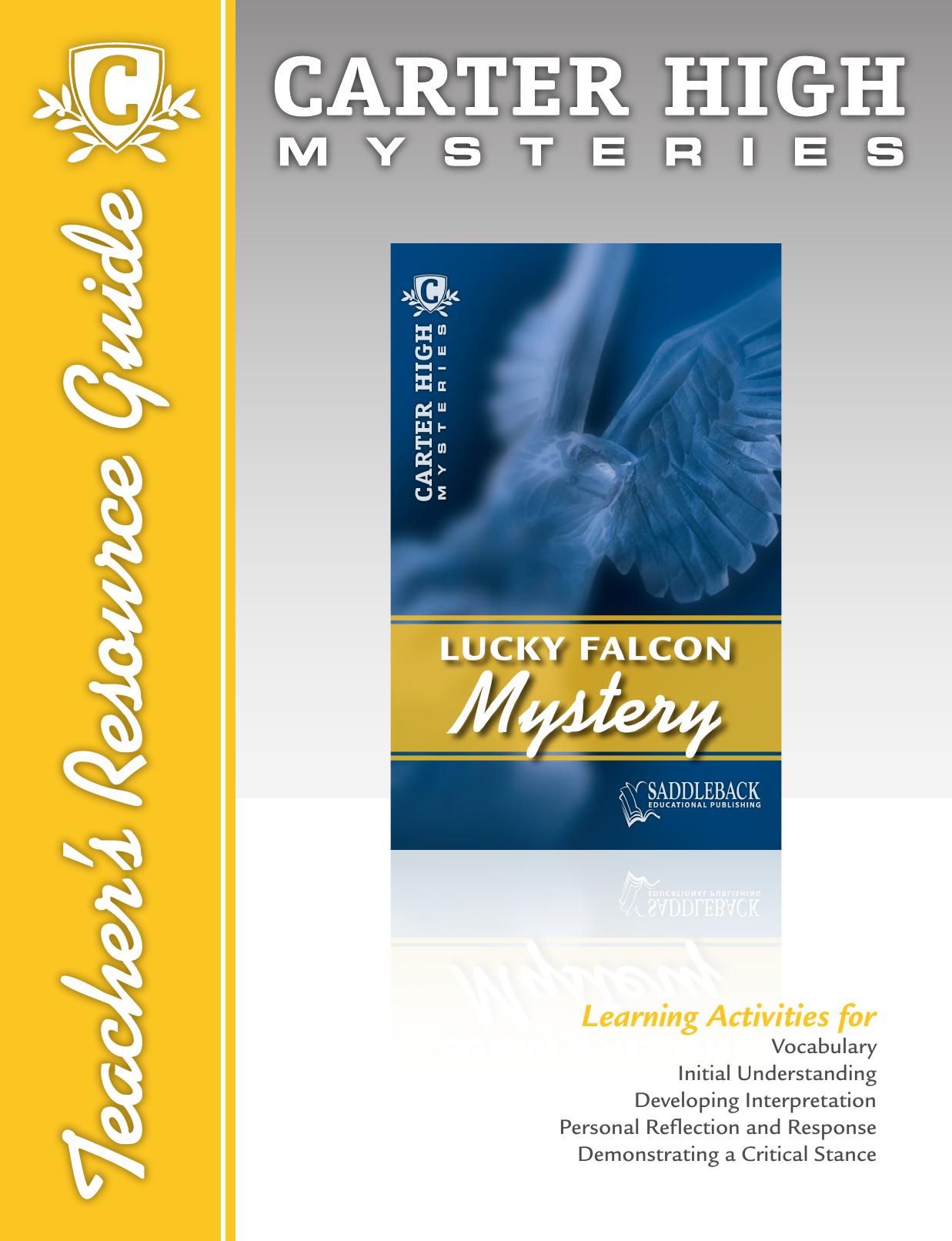 Lucky Falcon Mystery Teacher's Resource Guide CD