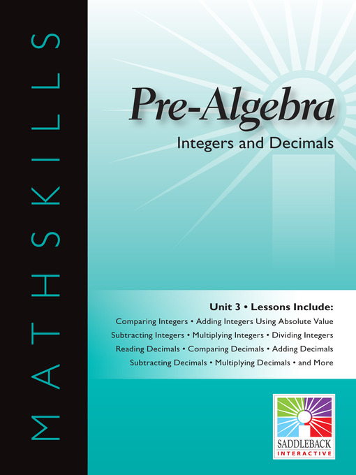 Pre-Algebra: Integers and Decimals