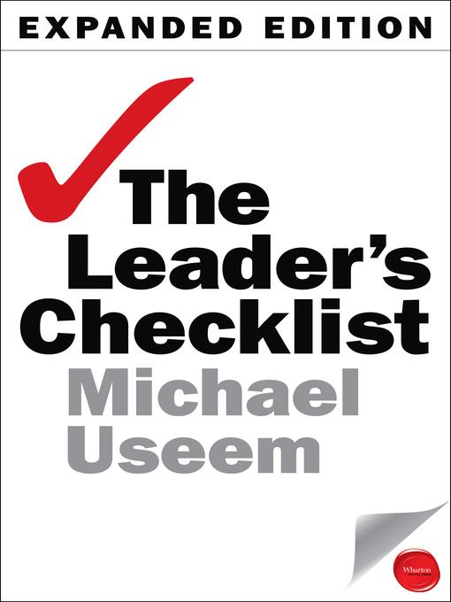 The Leader's Checklist, Expanded Edition