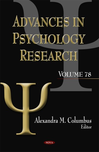 Advances in psychology research. / Volume 78