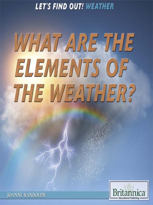 What Are the Elements of the Weather?