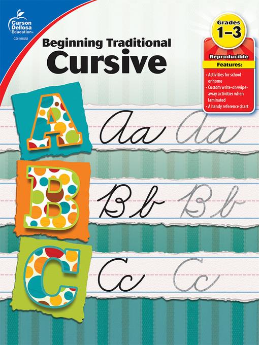 Beginning Traditional Cursive, Grades 1 - 3