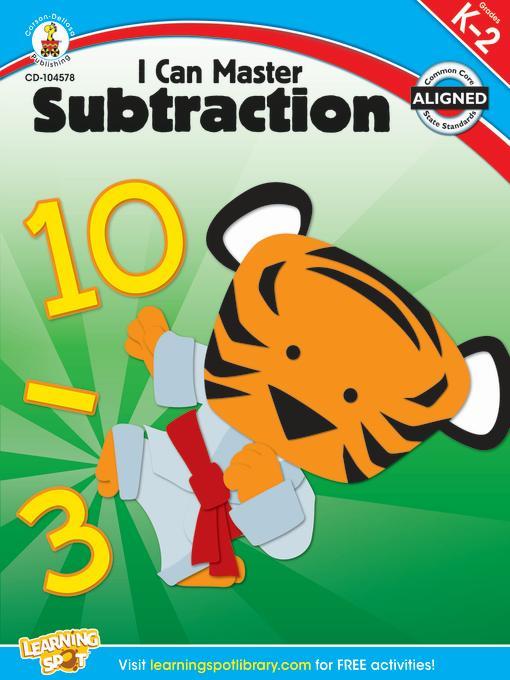 I Can Master Subtraction, Grades K - 2