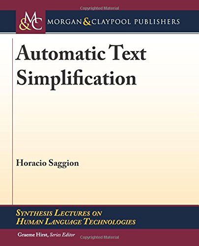 Automatic Text Simplification (Synthesis Lectures on Human Language Technologies)