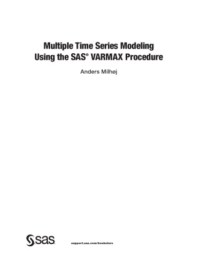 Multiple Time Series Modeling Using the SAS Varmax Procedure