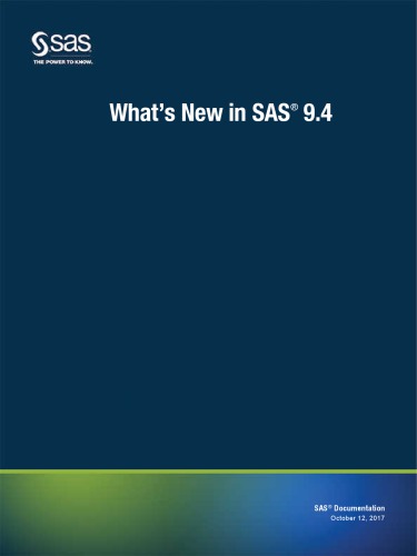 What's New in SAS 9.4