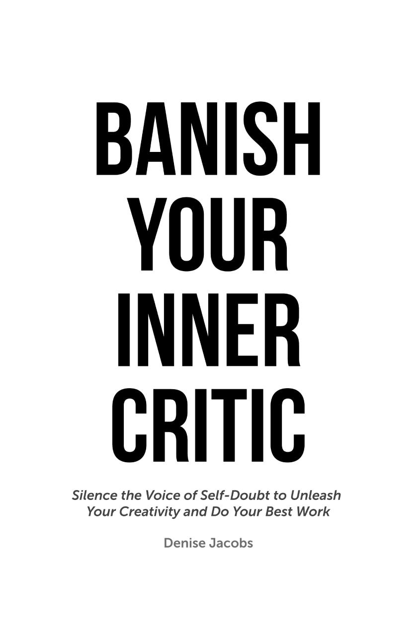 Banish Your Inner Critic