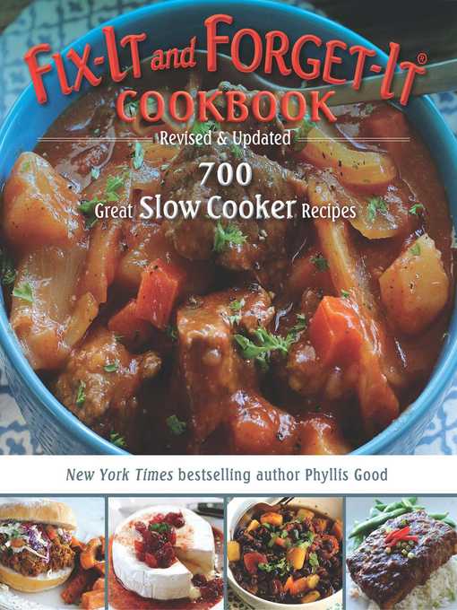 Fix-It and Forget-It Cookbook