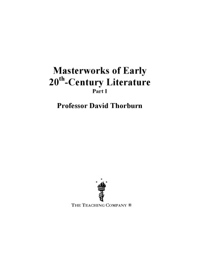 Masterworks of Early 20th Century Literature