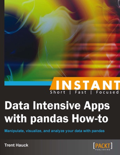 Instant Data Intensive Apps with pandas How-to