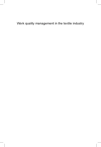 Work quality management in the textile industry