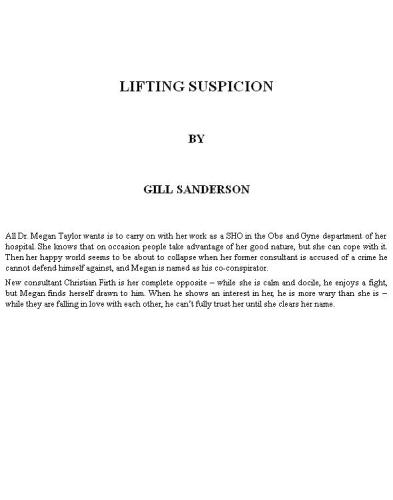 Lifting Suspicion : a Medical Romance