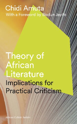 Theory of African Literature