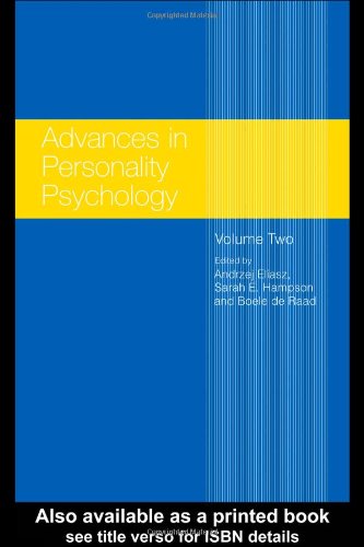 Advances in Personality Psychology