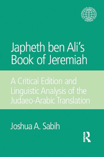 Japheth Ben Ali's Book of Jeremiah