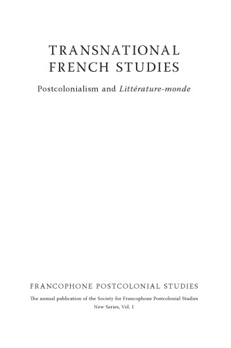 Transnational French Studies