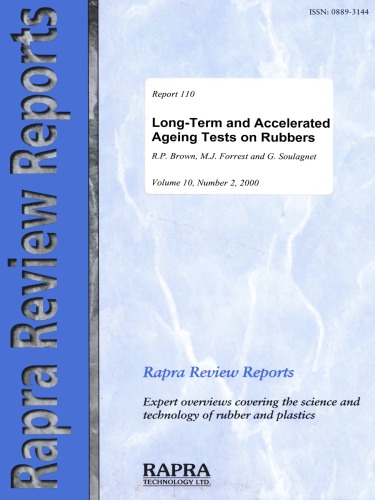 Long-term and accelerated ageing tests on rubbers