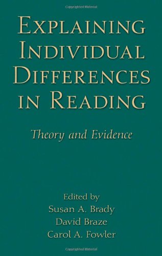 Explaining Individual Differences In Reading