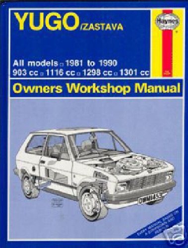 Yugo/Zastava All Models 1981 90 Owners Workshop Manual (Service &amp; Repair Manuals)