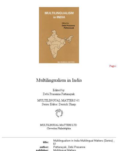 Multilingualism in India