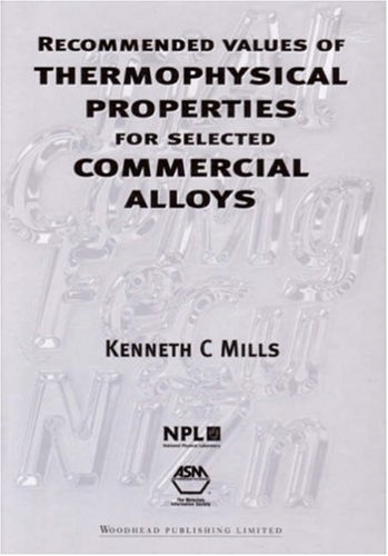 Recommended Values of Thermophysical Properties for Selected Commercial Alloys