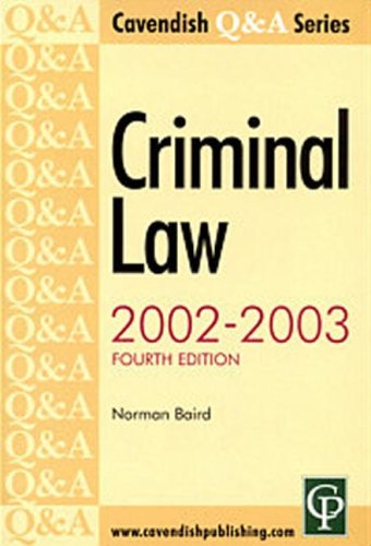 Q&amp;A Criminal Law 2002-2003