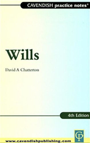 Practice Notes On Wills 4/E