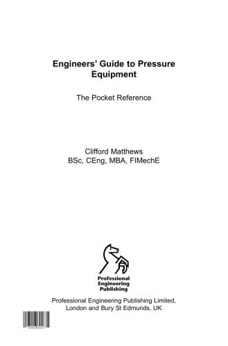 Engineers' Guide to Pressure Equipment