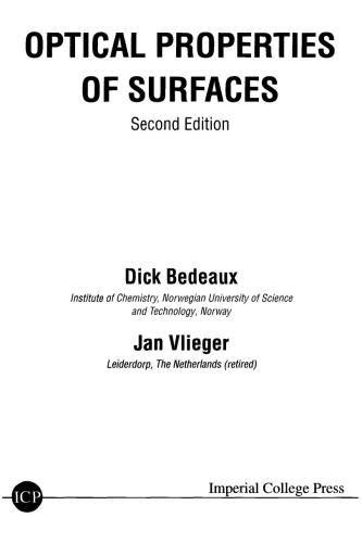 Optical Properties of Surfaces (2nd Edition)