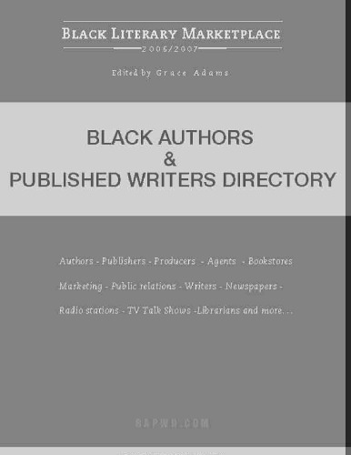 Black authors and published writers directory.