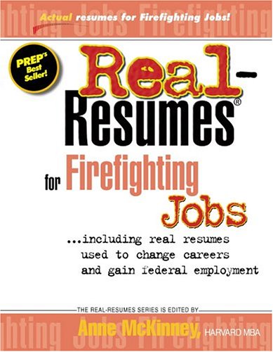 Real Resumes for Firefighting Jobs