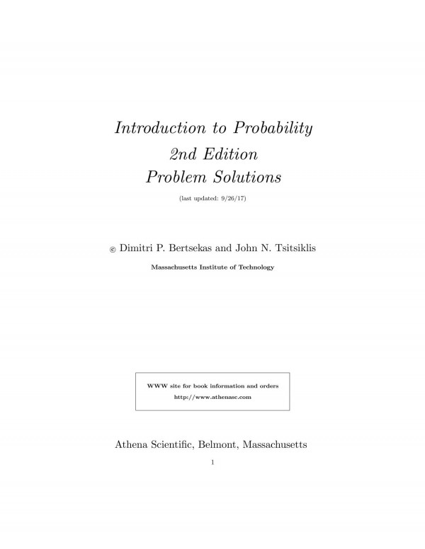 Introduction to Probability