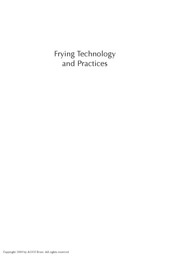 Frying Technology and Practices