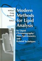 Modern Methods For Lipid Analysis By Liquid Chromatography