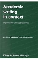 Academic Writing In Context